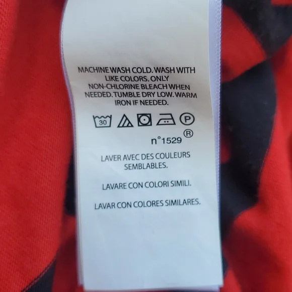 Polo Ralph Lauren Long Sleeve Hooded Pullover Polo Red Black Stripe Youth 6 - Picture 8 of 8